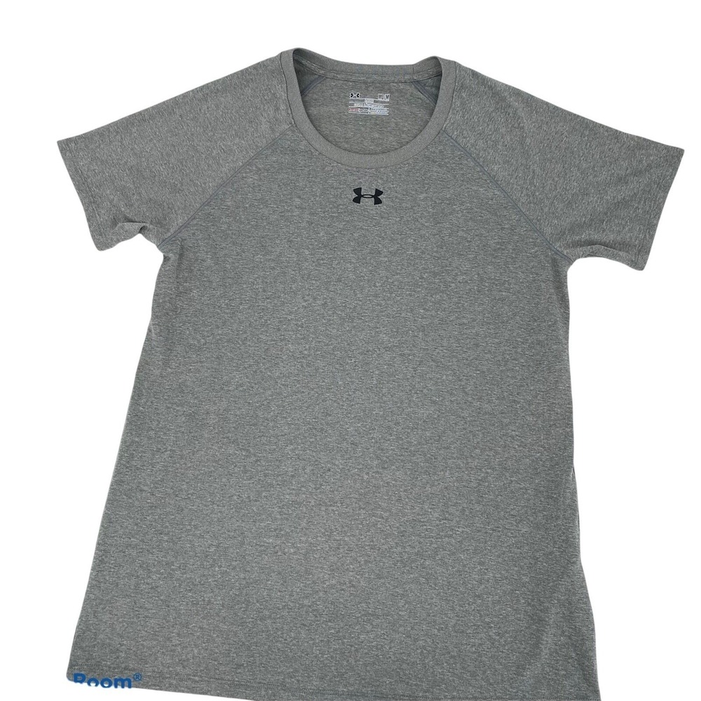 Under Armour Heatgear Loose Fit T Shirt Gray Gym Athletic Lightweight Women's MD